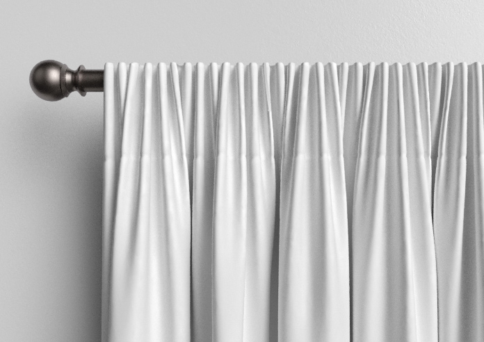 Ascot, Bright White - Made to Measure Curtains - Image 9